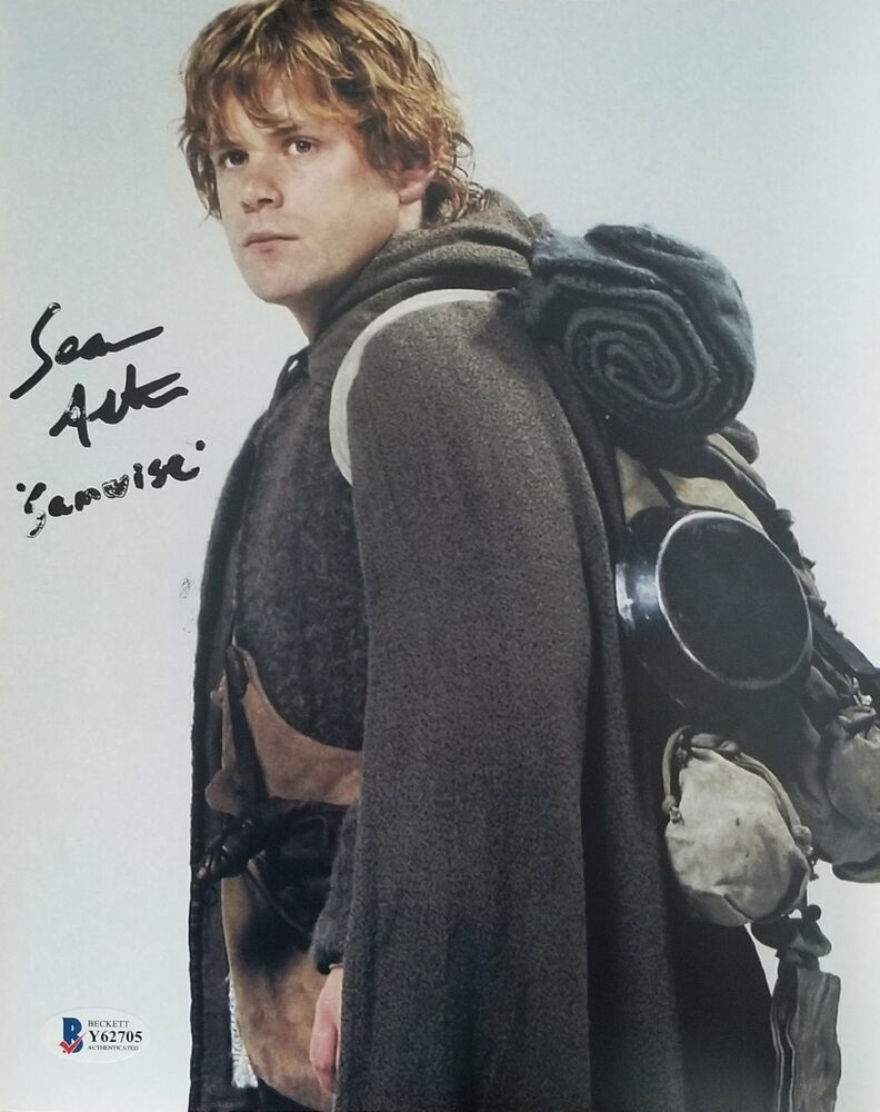 Astin signed Lord of the Rings 8x10 Photo Poster painting 