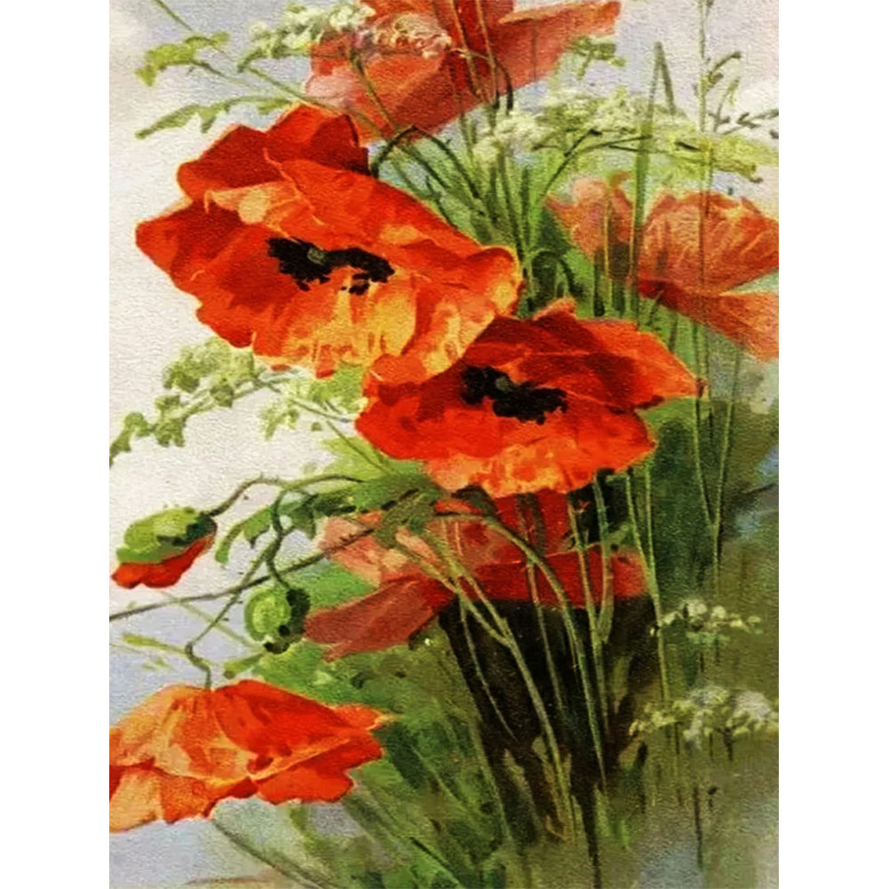

Poppy - Round Drill Diamond Painting - 40*50CM, 501 Original