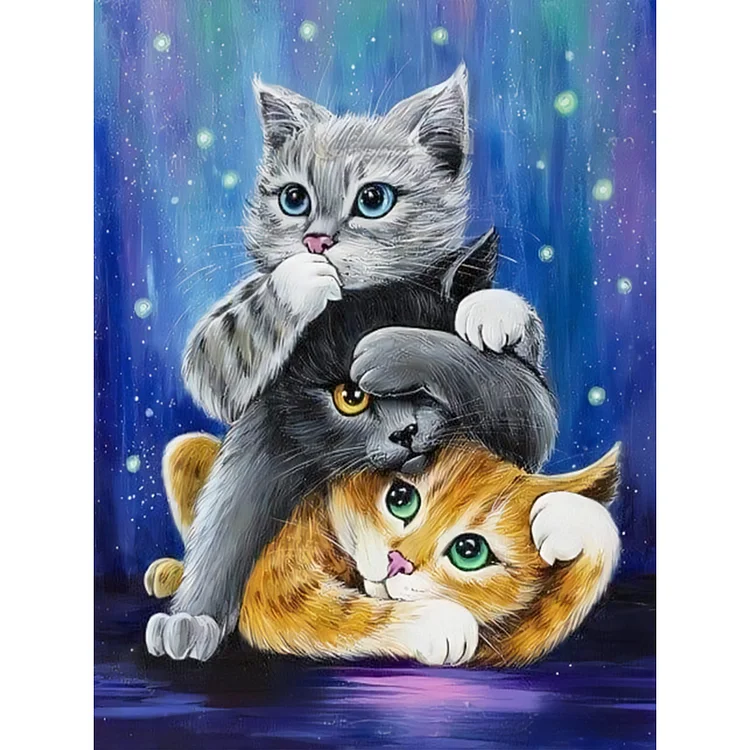 Cat Antics - Full Round - Diamond Painting (30*40cm)