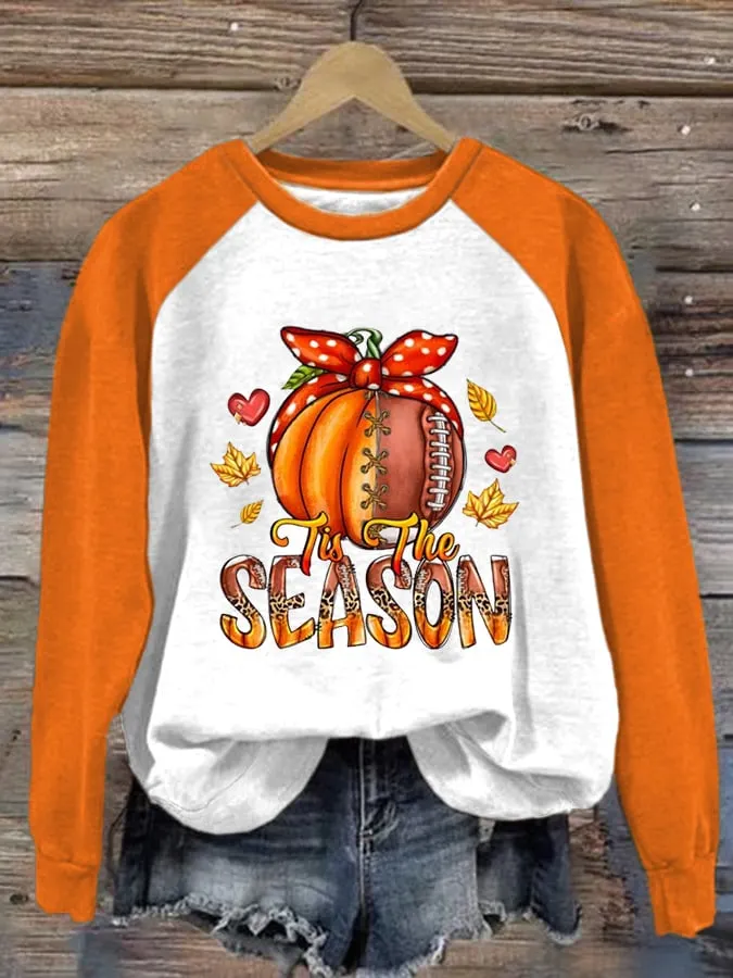 Women's Tis The Season  Print Long Sleeve Sweatshirt 