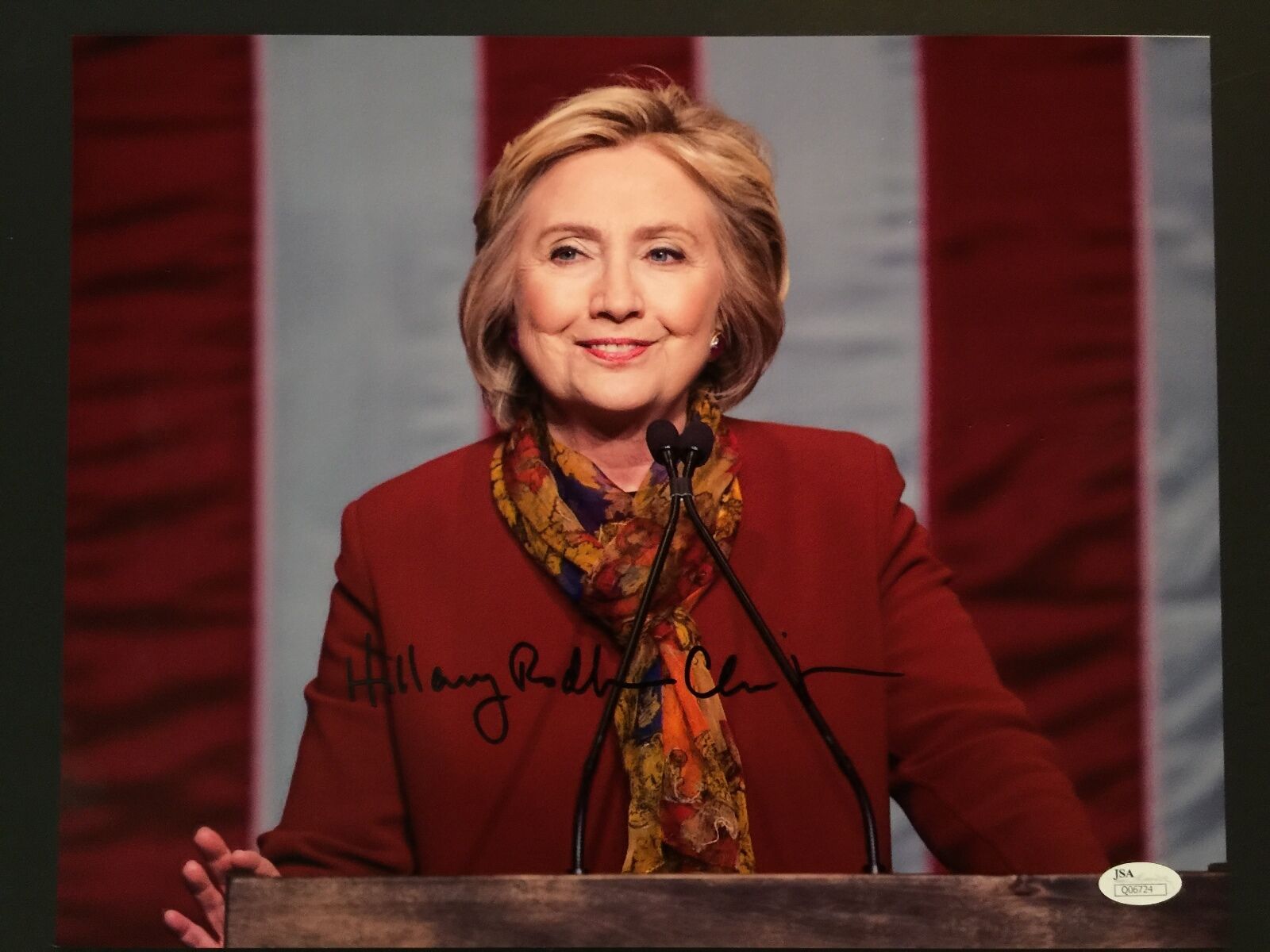 Hillary Rodham Clinton Autograph Signed Photo Poster painting JSA COA 11 x14 Full Name