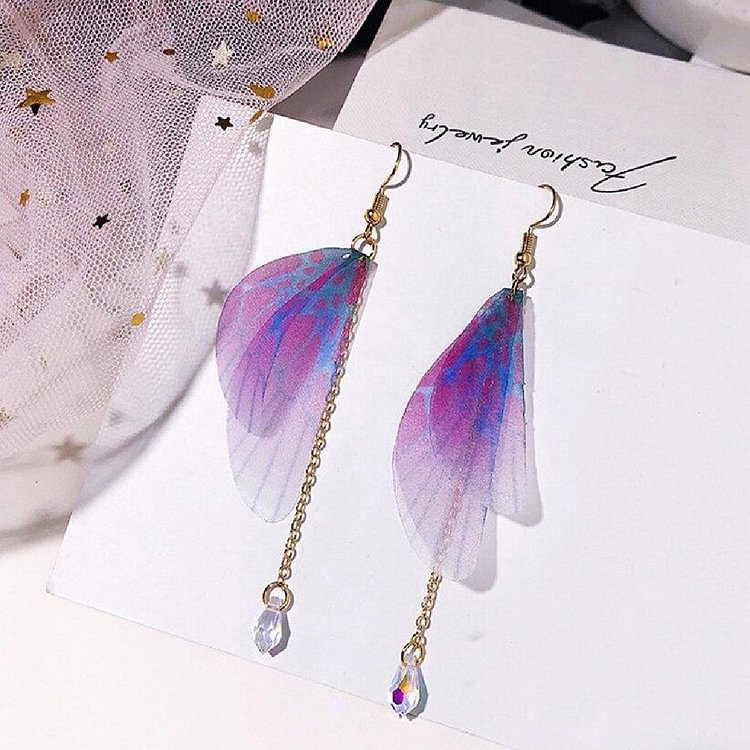 Butterfly Wing Statement Earrings