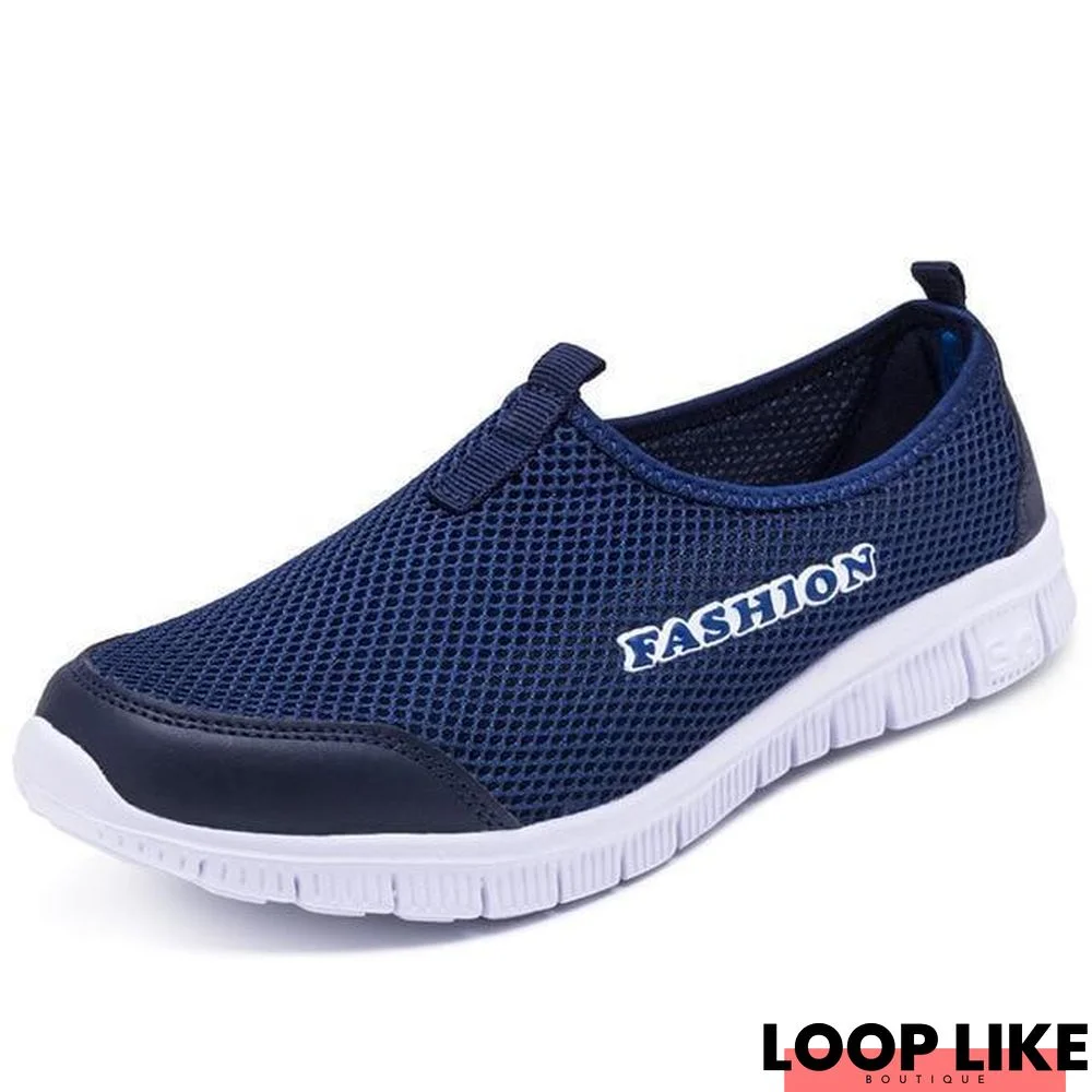 Women Mesh Loafers Soft Bottom Comfort Breathable Walking Flats Shoes
