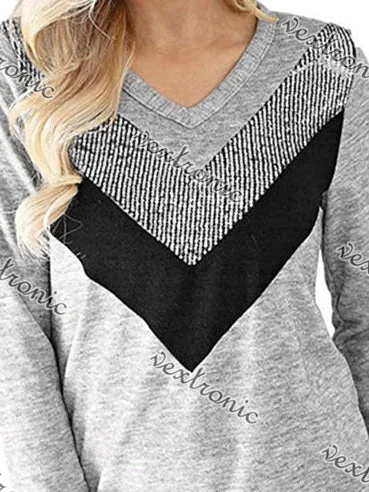 Women Half Sleeve V-neck Solid Color Dress