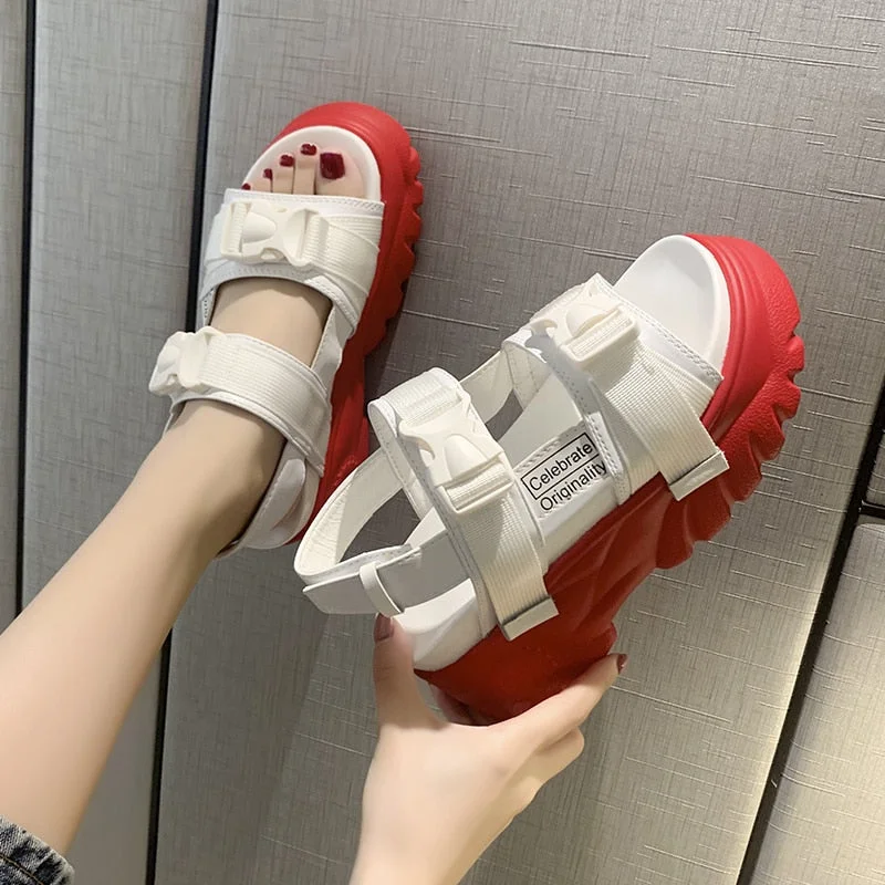 Summer Casual Sandals Women Ladies Platform Beach Shoes Fashion Platform Sandals Chunky Sandals For Women Sandalias de Mujer