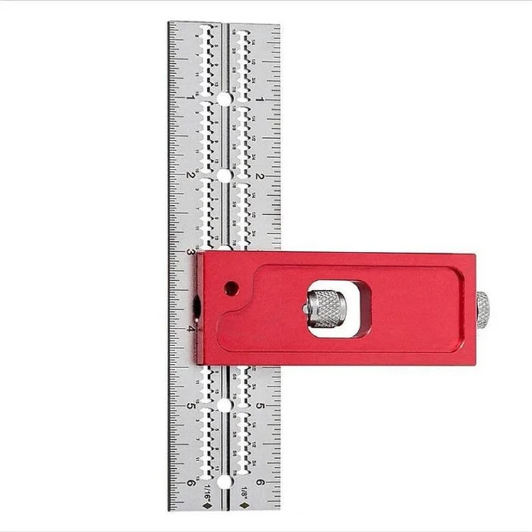 Adjustable side ruler angle measuring tool