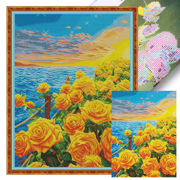 『Mona Lisa』Summer Breeze - 11CT Stamped Cross Stitch(55*72cm)
