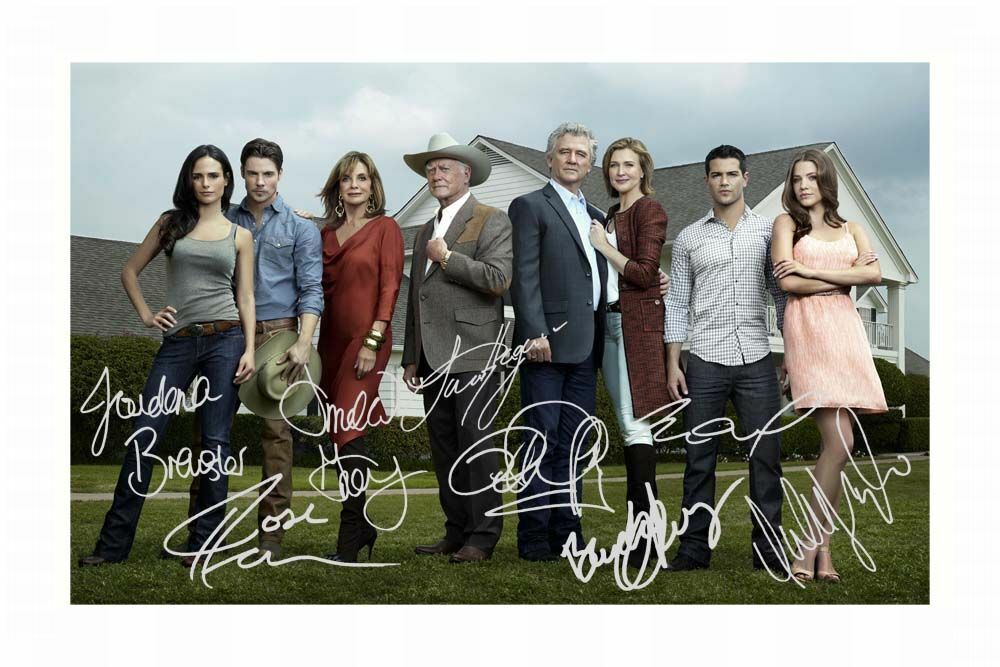 DALLAS CAST AUTOGRAPH SIGNED Photo Poster painting POSTER