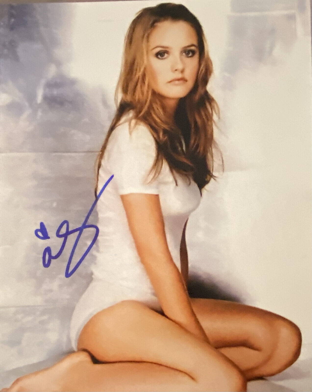 Alicia Silverstone? Signed Autographed 8x10 Color Photo Poster painting Sexy Model