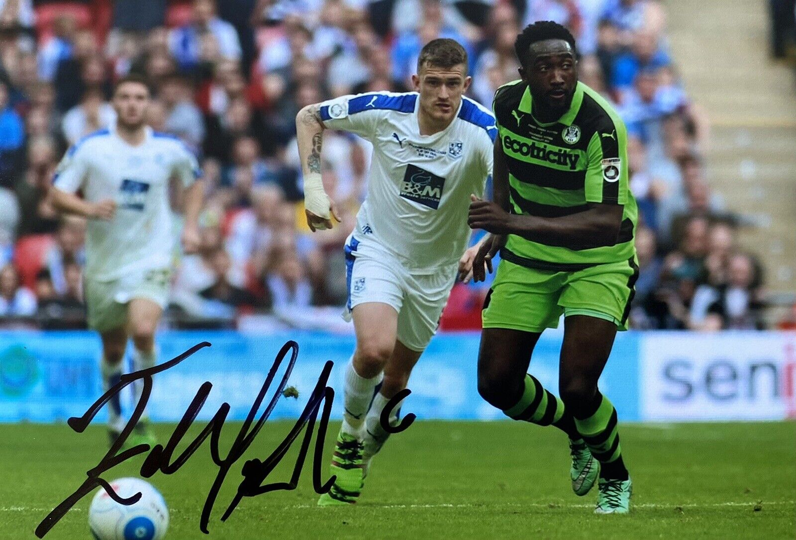 Manny Monthe Genuine Hand Signed Forest Green Rovers 6X4 Photo Poster painting 2