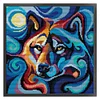 Wolf - 14CT Stamped Cross Stitch 31*31cm/12.2*12.2in(Brand)