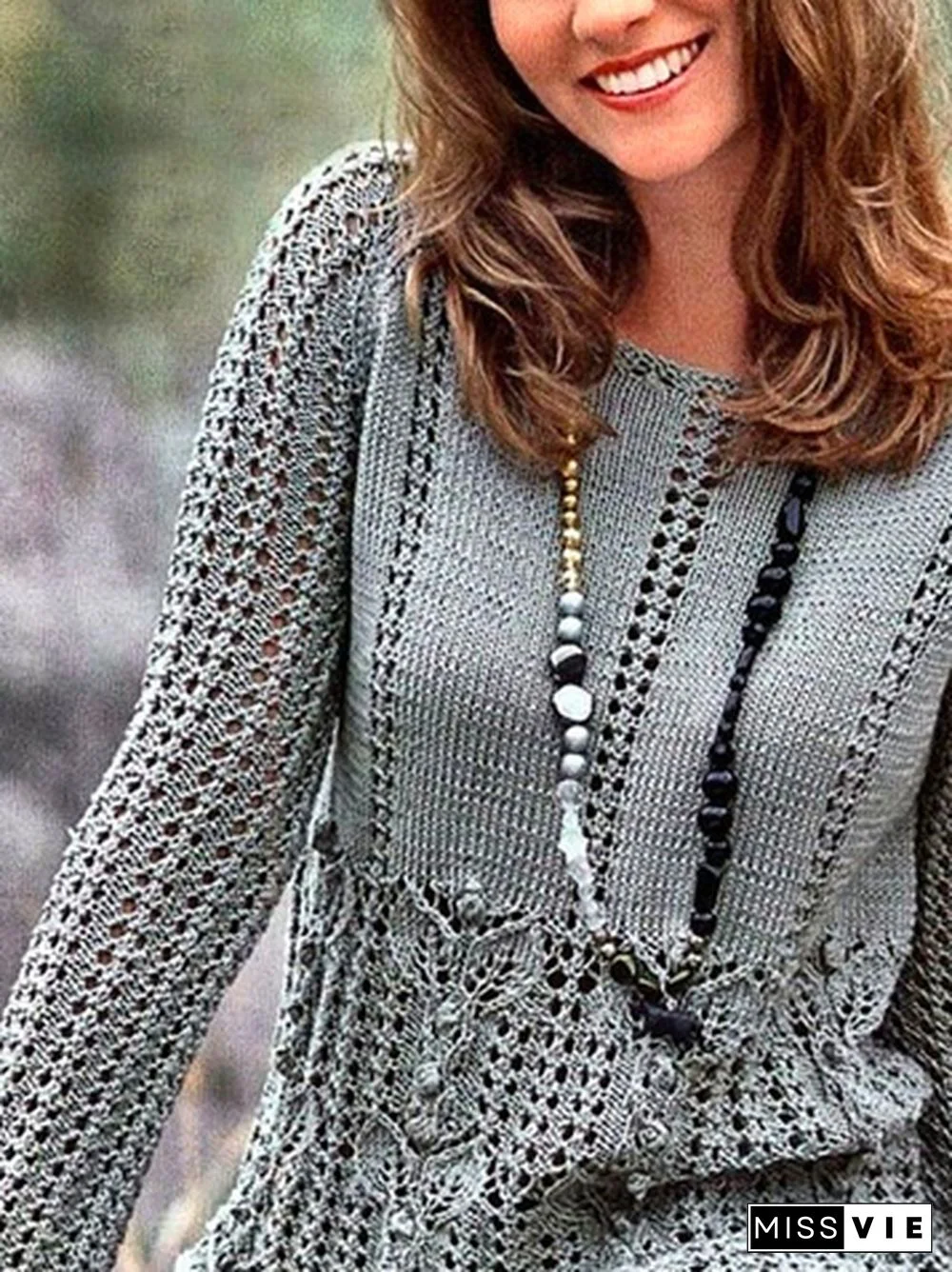 Crew Neck Loose Sweater