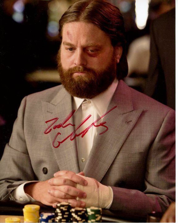 ZACH GALIFIANAKIS signed autographed THE HANGOVER ALAN Photo Poster painting