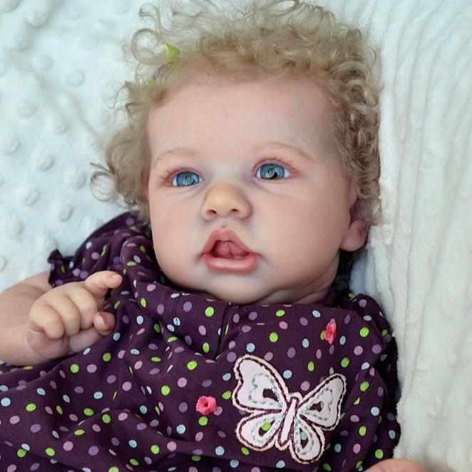 Realistic Reborn Baby Dolls Newborn Saskia 20'' Clever Reese Weighted Toddler Baby Doll Girl Toy 2023 -Creativegiftss® - [product_tag] Creativegiftss®
