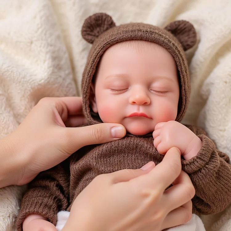 Babeside Liors 12"/16" Realistic Silicone Sleeping Baby Little Infant Girl Emotional Comfort Partner
