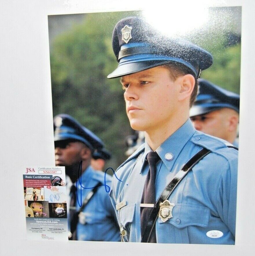 MATT DAMON signed (THE DEPARTED) Colin Movie autographed 11X14 Photo Poster painting JSA