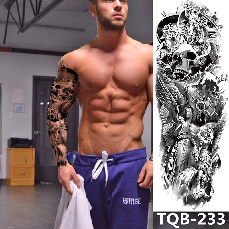 Large Temporary Tattoos Full Arm Tattoo Sleeves for Men Women