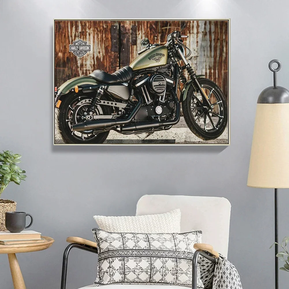Motorcycle 5D DIY Diamond Painting Kit Resin Full Round Home Wall Art Craft
