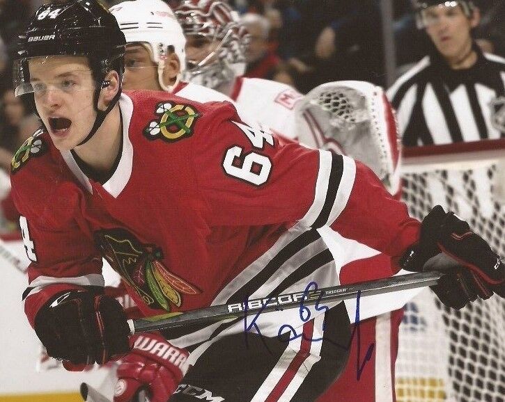 David Kampf signed Chicago Blackhawks 8x10 Photo Poster painting autographed Hawks 5