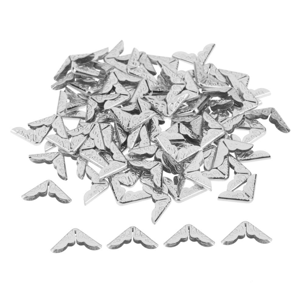 

100pcs Scrapbooking Albums Corner Protectors (Sliver, Silver, 501 Original