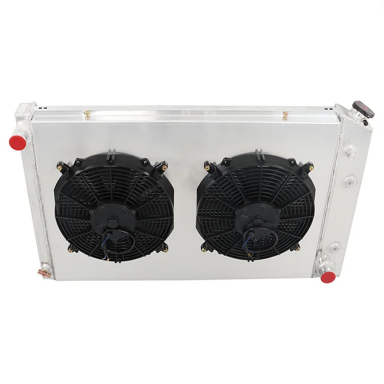 Silscvtt 3 Row Radiator Shroud Fan Replacement for 1973-1991 Chevy CC716