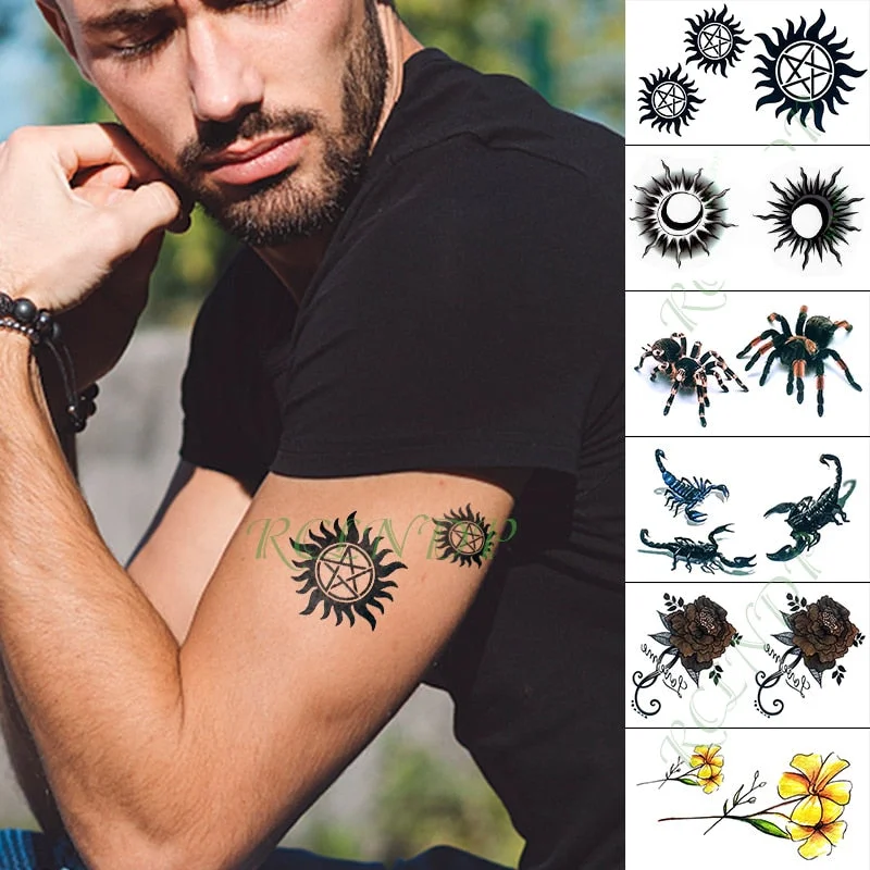 Waterproof Temporary Tattoo Sticker Love Heart Heartbeat Fake Tatto sexy clavicle Hand Arm Flash Tatoo for Kid Girl Men Women