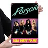 Poison - Panneaux en &eacute;tain m&eacute;tallique(20*30cm/30*40cm) - Musique