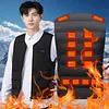 22 Heating Zones Electric Heated Vest USB V Neck Thermal Clothes for Outerwear