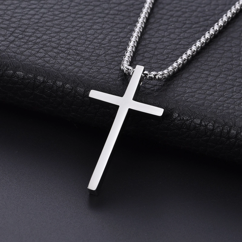 Casual Vacation Cross 304 Stainless Steel Plating 18K Gold Plated Men’s