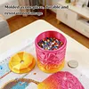 Magnetisches Diamant-Kunstwerkzeug Schreibtisch-M&uuml;lleimer mit undichtem Deckel, Diamant-Mal-Abdeckung, Erinnerung zum Lagern von Broken Diamonds DIY-Z