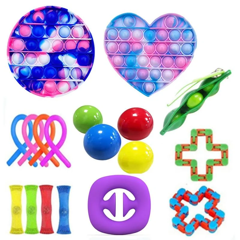 Fidget Toys Anti Stress Set Stretchy Strings Gift Pack Adults Children Squishy Sensory Antistress Relief Figet Toys