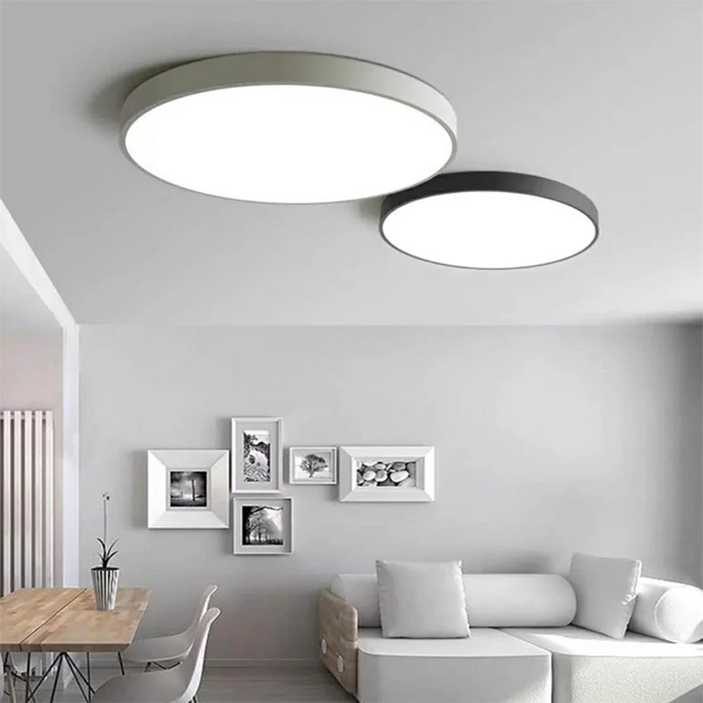 LED Simple Ceiling Lights 5CM Bedroom Study Room Remote Lamp Modern ...