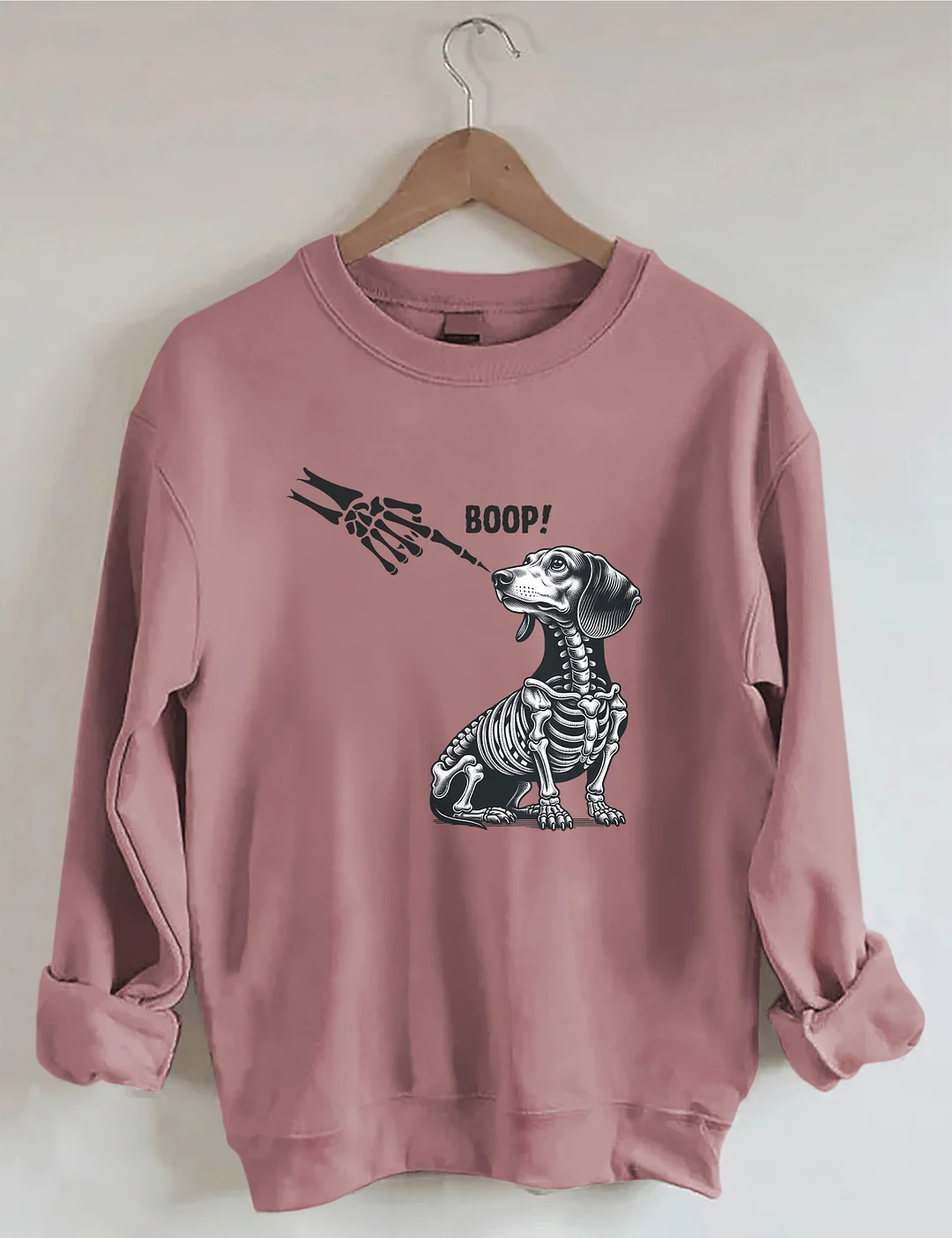 Dachshund Skeleton Halloween Sweatshirt