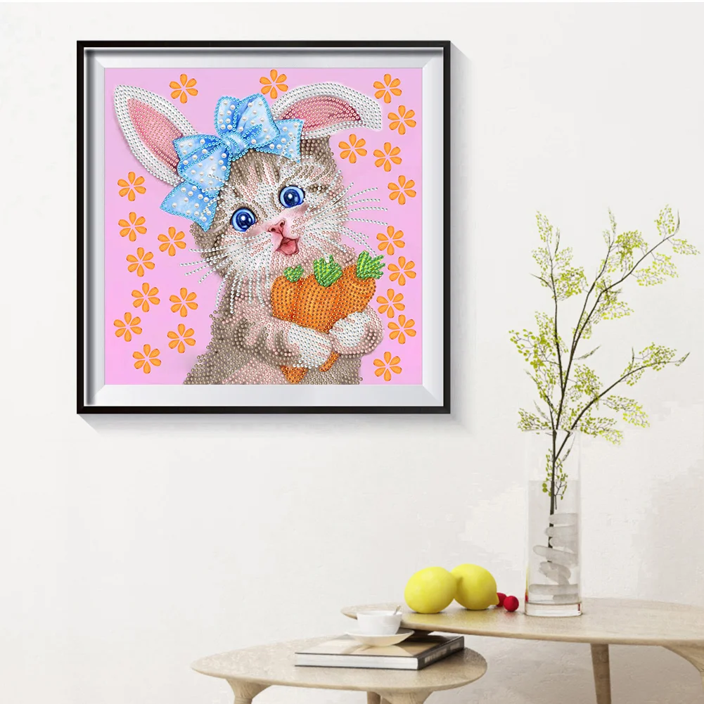 Special Shape Diamond Painting 30*30cm - Funny Cat