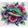 Flower Snake-14CT Stamped Cross Stitch 33*31cm/12.99*12.2in