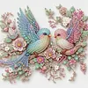 Oiseau bleu poudre-peinture diamant en forme sp&eacute;ciale-30*30cm