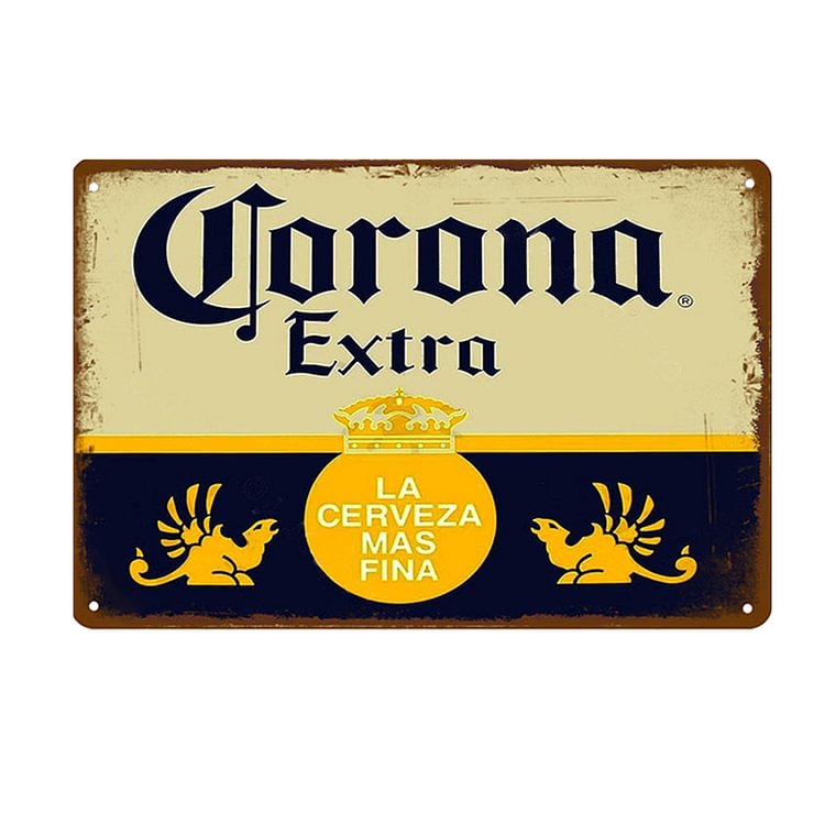 Corona Beer - Vintage Tin Signs/Wooden Signs - 7.9x11.8in & 11.8x15.7in