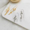 Creative Design Golden Silver Copper Earrings