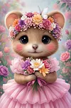 Luxury AB Velvet Diamond Painting Kit - Cute Mouse