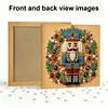 (25x25cm)DIY Pearl Painting Xmas Framed Handmade Pearl Material Art Kit Living Room Decor