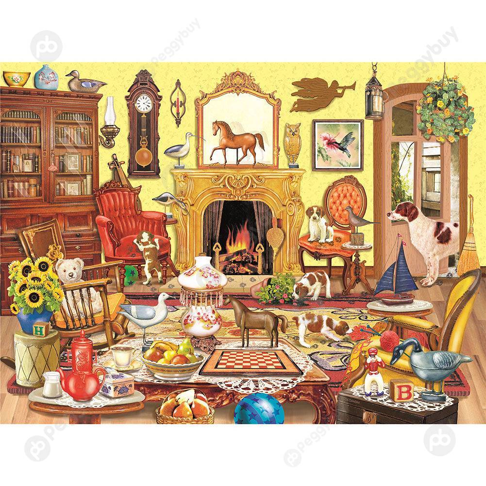 

1000pcs DIY Living Room Time Paper Puzzle Toy Adult Kids Educational Jigsaw, 501 Original