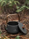 1.1L Teapot Coffee Pot with Wood Handle Aluminum Alloy Tourist Cookware Supplies