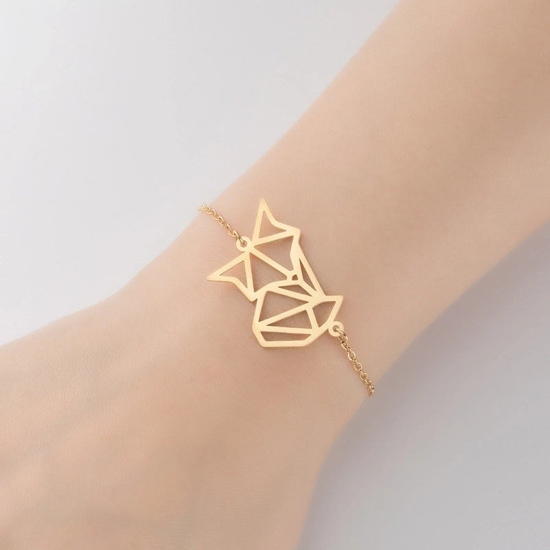 Cute Animal 201 Stainless Steel 18K Gold Plated Bracelets In Bulk