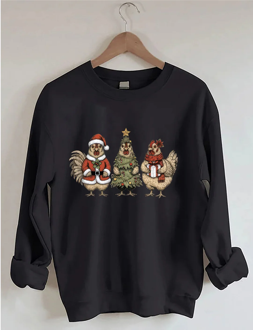 Christmas Chickens Sweatshirt