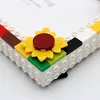Sunflower DIY Building Block Photo Frame Kit,Creative Handmade Assembled Photo Frame Handmade Craft Gift Home Tabletop Display Decor