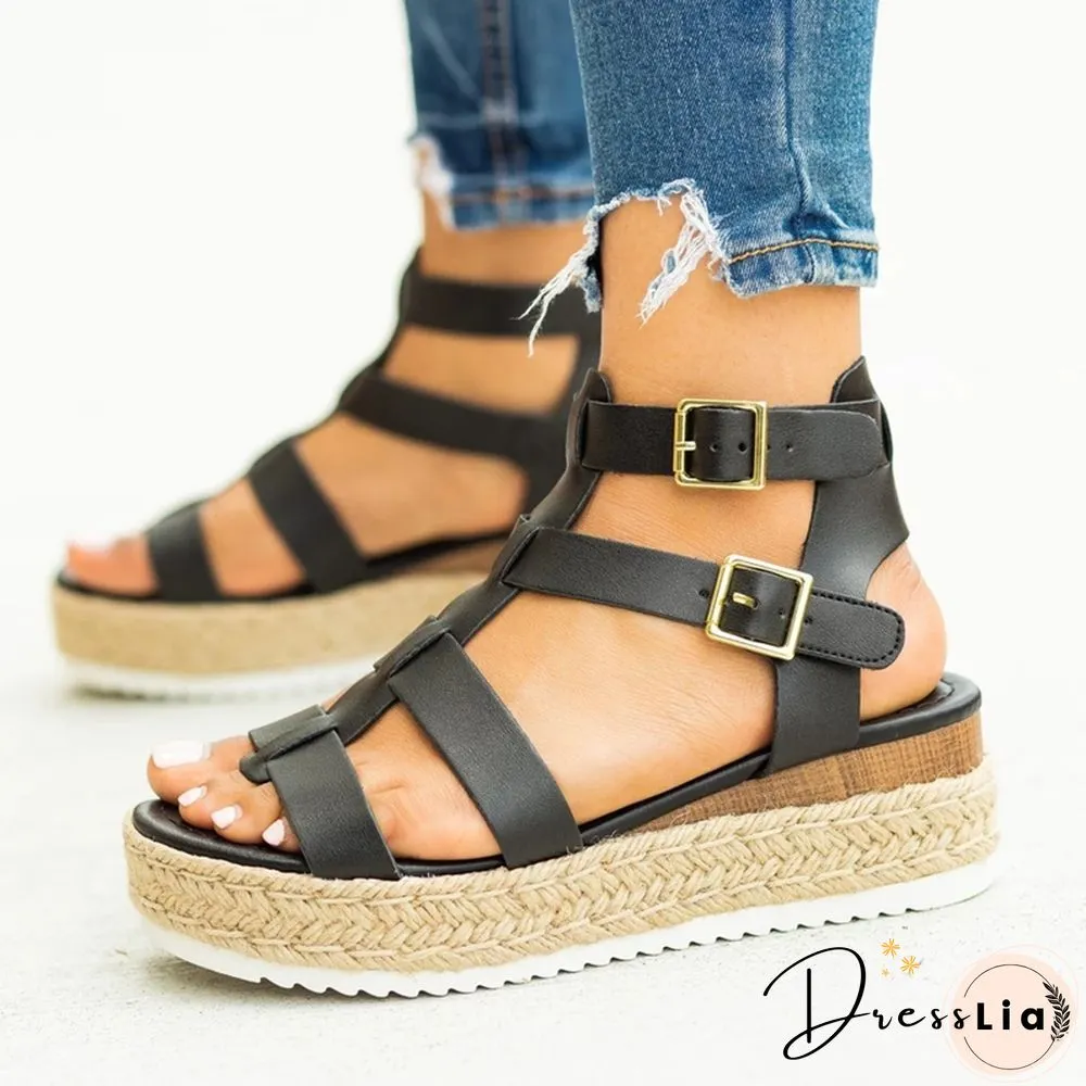 Woman Sandals Wedges Shoes For Women High Heels Sandals Summer Shoes Fashion Chaussures Femme Platform Sandals