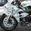 Kawasaki H2R Motorcycle Model With Engine Startup, Throttle Control, And Exhaust Spray Simulation, Die-Cast Bike, Ideal Gift For Men