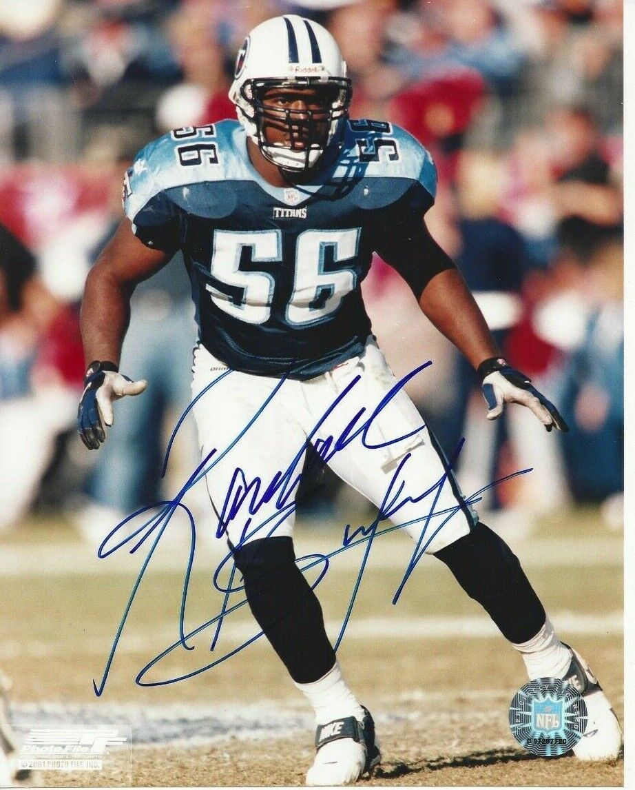 Randall Godfrey Autographed 8x10 Tennessee TitansC105