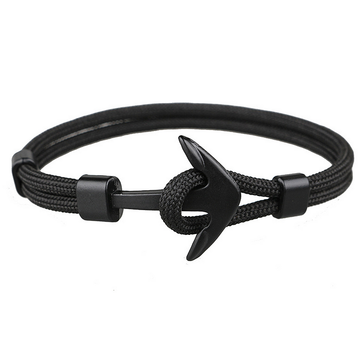 Anchor Aircraft Polyester Rope Bracelet