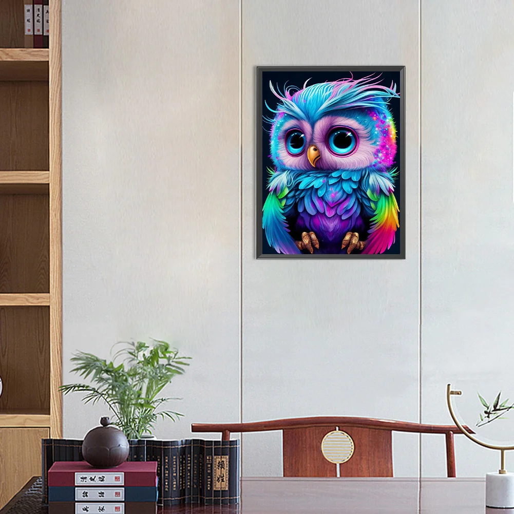 Diamond Painting - Full Round Drill - Owl(30*40cm)